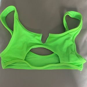 Frankies neon bikini top worn twice